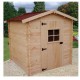 Garden Shelter Solid Wood Habrita 3,08 m² com piso e 20mm