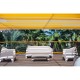 Ensemble de 4 Canapés de jardin Vondom Solid Sofa blanc