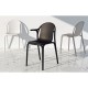 Lot de 4 fauteuils Vondom Brooklyn noir