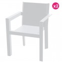 Juego de 2 sillones Vondom Meal Frame blanco mate