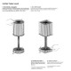 Lot de 2 Lampes Gatsby Cilindro Cristal sans fil Vondom Led