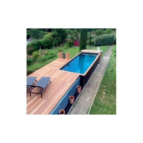 Contenedor de piscina CosyPool Swim Plus 244x605 H150 rectángulo CosyPool