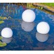 Lot de 3 Lampes Boule Lumineuse Flottante LED Ubbink