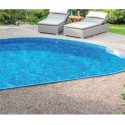 Piscina oval Ibiza Azuro 11mx5m H150 forro azul