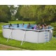 Piscina fuori terra TOI Mallorca ovale 550x366 con kit completo Antracite