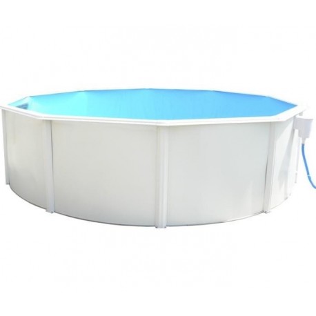 Above ground pool TOI Canarias round 350xH120 with complete white kit