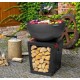 Santos CookKing Premium wood brazier with Plancha and Bonfire Support