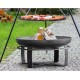 Viking King Brazier e Tripé 80cm com Grade em Aço Inox