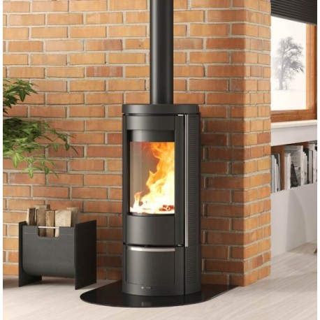 Estufa redonda de leña Nordica Extraflame Marlena 7.5kW hierro fundido