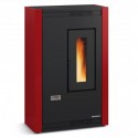 Pelletofen La Nordica Extraflame Luisella 5kW schmal belüftet Bordeaux