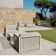 Lounge fauteuil Vondom The Factory aluminium Ecru