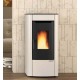 Estufa ventilada de pellets La Nordica Extraflame Sabry Prestige Line 7kW Ivory