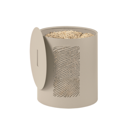 Stoccaggio pellet Dune Pierre des Sables Dixneuf Design