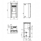 Poêle à granulés ventilé Extraflame Giusy Evo 2.0 7kW bordeaux