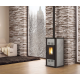 Poêle à granulés ventilé Extraflame Serafina Petra Evo 8kW pierre naturelle