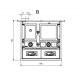 Houtkachel La Nordica Rosa Sinistra Reverse 9kW natuursteen