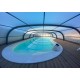 Mid-height pool enclosure Telescopic shelter Malta 8.36x5m ready to install