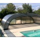 Mid-height pool enclosure Telescopic shelter Malta 8.36x5m ready to install