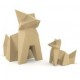 Diseño de la estatua Fox Kokitsune Origami Vondom