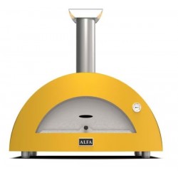 Moderno 3 Alfa Forni Pizzaofen mit Feuer Gelbes Holz