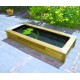 Bassin de jardin en bois avec bâche Quadro Wood 5 Mirror Ubbink
