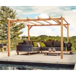 Linares freistehende Pergola aus Holz 5x3m 15m2