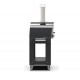 Alfa Cart Base voor Moderno 3 Pizza Oven op Wielen Zwart