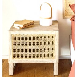 Bedside Table Solid Wood by Mindi 50x48 Texi VeryForma