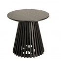 Table d'appoint en bois mindi noir Jet 50cm VeryForma