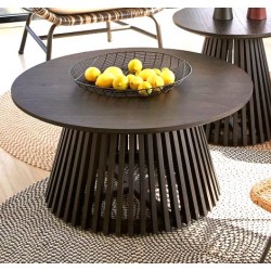 Wooden Coffee Table Mindy Black Jet 80cm VeryForma