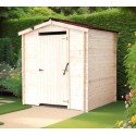 Alpina houten droogtoilet overkapping 2.10x2.21 Habrita 4.64m2