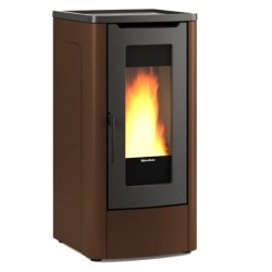 La Nordica Extraflame Dahiana VFS 10 kW Belüfteter Pelletofen aus Bronze