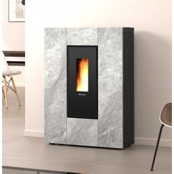 La Nordica Extraflame Marilena Plus AD pelletkachel 8kW smal natuursteen