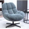 Fauteuil Pivotant Molo tissu Bleu VeryForma