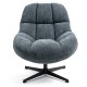 Molo Fabric Swivel Chair Blue VeryForma