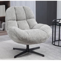 Molo Swivel Chair grey fabric VeryForma