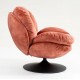 VeryForma Powder Pink Velvet Top Swivel Chair