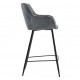 Set van 2 Ibis Chairs Werkblad grijs chenille stof VeryForma