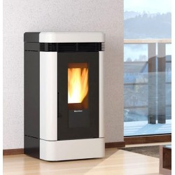 Lucia Plus ducted pellet stove 12 kW La Nordica Extraflame White