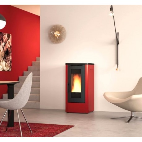 Dahiana Plus VFS 10 kW pelletkachel met kanalen La Nordica Extraflame Ivory