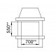 Inserto de pellets Comfort P70 Air H49 La Nordica Extraflame 8kW