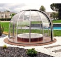 Abri Rond Coulissant Sfero Abrilios 3,90m Transparent