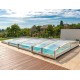 Linea Flat Copertura Piscina Abrilios Telescopica per Piscina 600x300