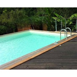 Piscina de Madeira Sunwater 550x300 H140cm Liner bege Ubbink