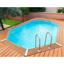 Piscine Bois Ubbink Azura 355x490 H130 Liner Bege