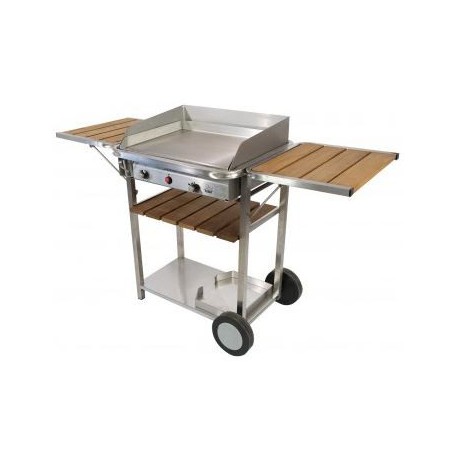 Plancha Gaz Inox Baila 5 KW TONIO sur Chariot - SavorCook Selects