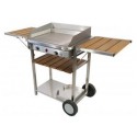 Plancha Gaz Inox Baila 5 KW TONIO sur Chariot - SavorCook Selects